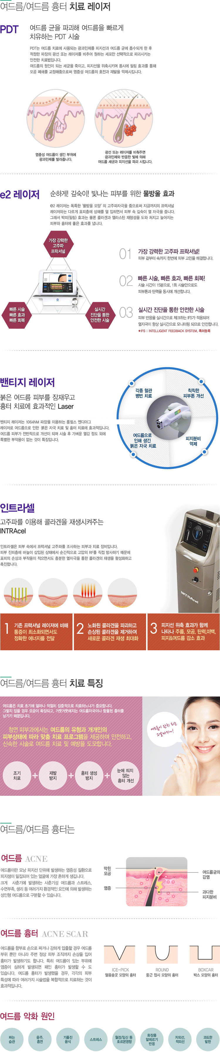 여드름흉터 치료레이저